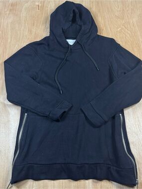 Public School New York Unisex Black Side Zippers Pullover Hoodie Medium